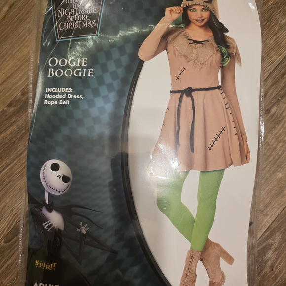Spirit Oogie Boogie Adult Costume in Tan and Green - Picture 1 of 1
